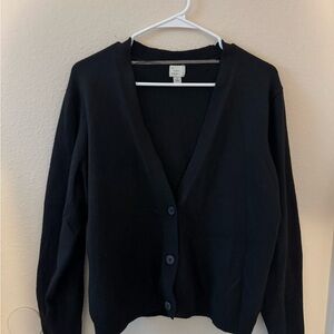 a new day Black V-Neck Cardigan Sweater